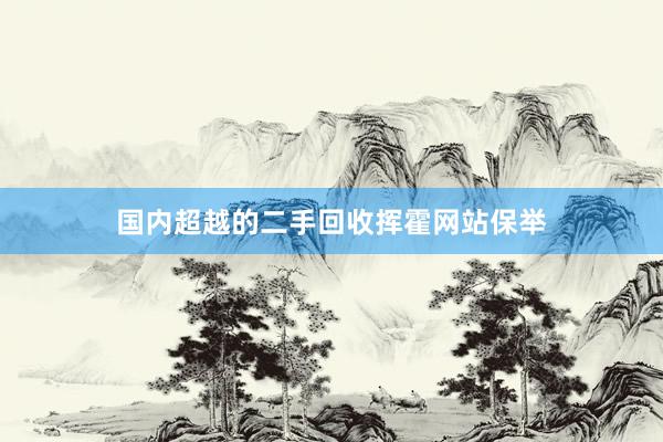 国内超越的二手回收挥霍网站保举